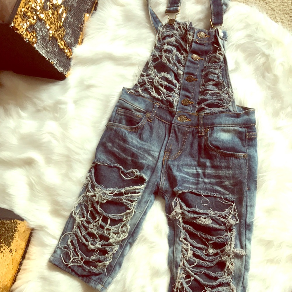 LITTLE GIRLS SHORTS CAPRI OVERALL